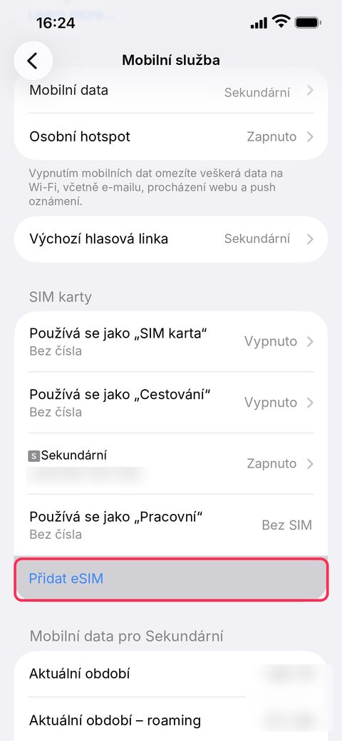 iPhone: krok 2