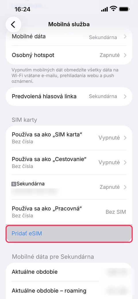 iPhone: krok 2